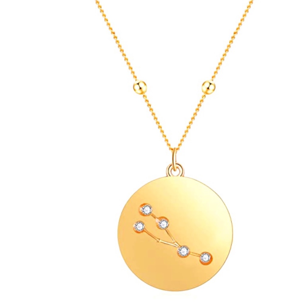 Lilie & White Taurus Zodiac Necklace